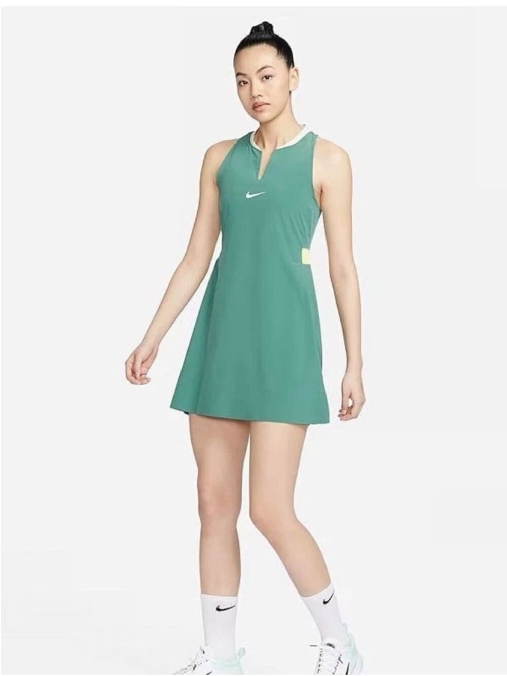 Nike Women's Teal Tennis DRI-FIT Sport Dress - Picture 11 of 12